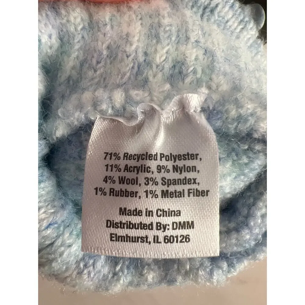 Britt's Knits Ultra-Soft Stretch Knit Women's Warm Winter Gloves.  Blue